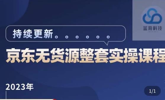 蓝七·2023京东店群整套实操视频教程，京东无货源整套操作流程大总结，减少信息差，有效做店发展-萝卜兔资源站