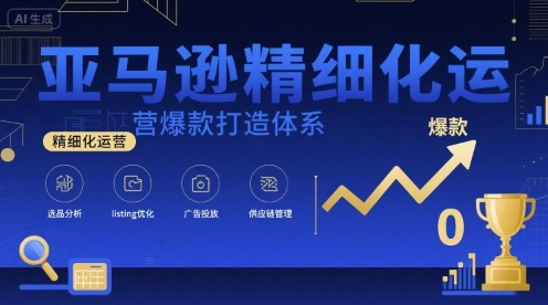 亚马逊精细化运营爆款打造体系，视频课+全套资料文档-萝卜兔资源站