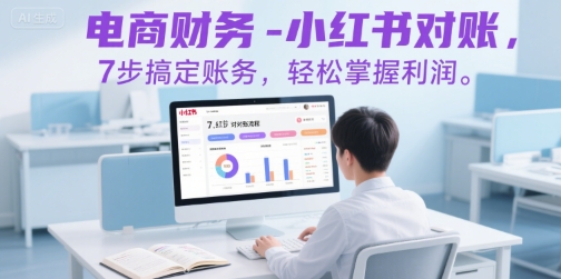 电商财务-小红书对账，7步搞定账务，轻松掌握利润-萝卜兔资源站