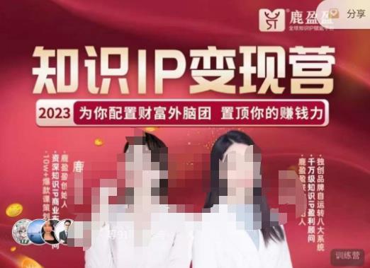 鹿盈盈-知识IP变现实操营，​普通人可复制的知识产品落地实操课，​带你打通知识IP变现底层逻辑【揭秘】-萝卜兔资源站