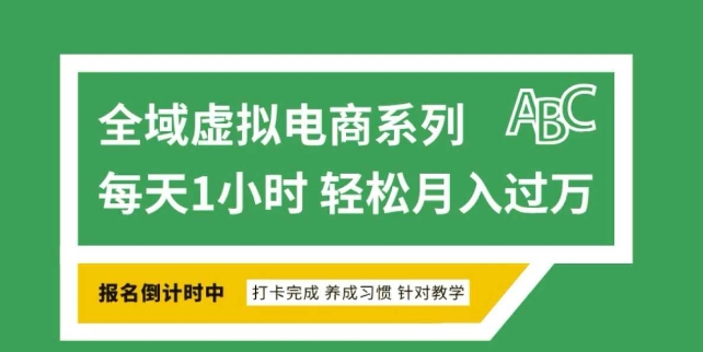 全域虚拟电商变现系列，通过平台出售虚拟电商产品从而获利-萝卜兔资源站