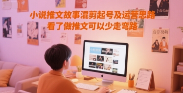 小说推文故事混剪起号及运营思路，看了做推文可以少走弯路-萝卜兔资源站