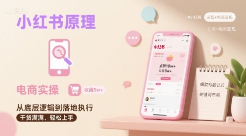 小红书原理以及详细实操流程，小红书电商教程-萝卜兔资源站