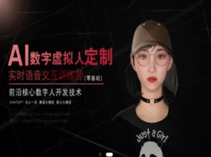 AI数字虚拟人定制，实时语音交互训练营（零基础），前沿核心数字人开发技术-萝卜兔资源站