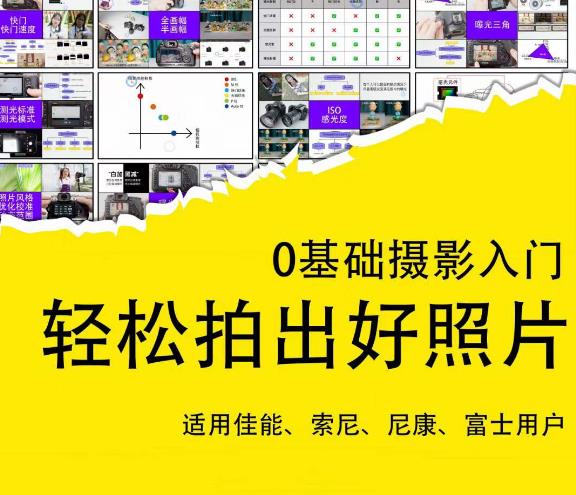 0基础摄影入门，轻松拍出好照片（适用佳能、索尼、尼康、富士用户）【揭秘】-萝卜兔资源站