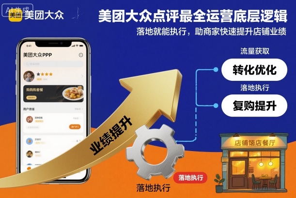 美团大众点评最全运营底层逻辑，落地就能执行，助商家快速提升店铺业绩-萝卜兔资源站