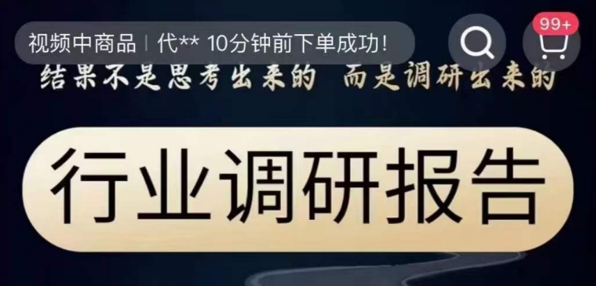 行业调研报告，结果不是思考出来的而是调研出来的-萝卜兔资源站