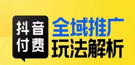 抖音付费全域推广玩法解析，抓住平台红利，小付费撬动大流量-萝卜兔资源站