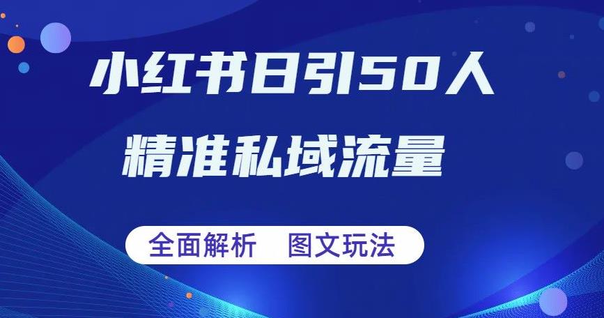 全面解析小红书图文引流日引50私域流量【揭秘】-萝卜兔资源站