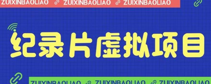 价值1280的蓝海纪录片虚拟项目，保姆级教学，轻松日入600+【揭秘】-萝卜兔资源站