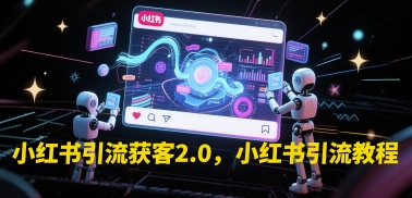 小红书引流获客2.0，小红书引流教程-萝卜兔资源站