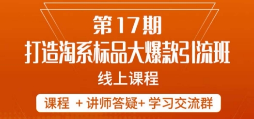 南掌柜-第17期打造淘系标品大爆款，5天线上课-萝卜兔资源站