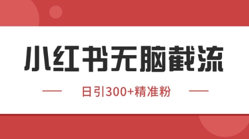 小红书只要你有同行就能获客，独家野路子获客玩法，暴力截流【揭秘】-萝卜兔资源站