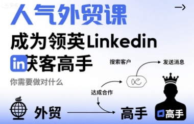 人气外贸课-成为领英Linkedin获客高手，你需要做对什么-萝卜兔资源站
