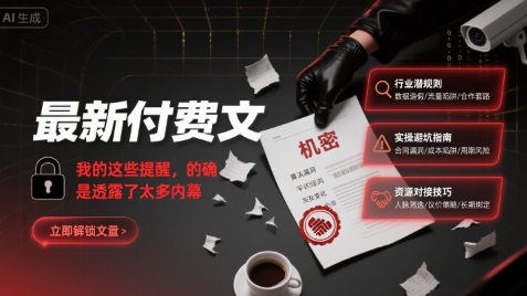 最新付费文：我的这些提醒，的确是透露了太多内幕-萝卜兔资源站