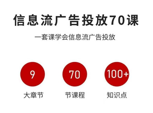 信息流广告投放实战70课，一套课学会信息流广告投放，迄今为止，最系统化教程-萝卜兔资源站