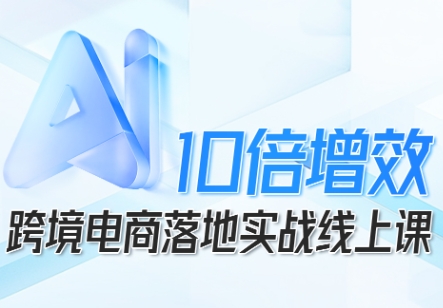跨境电商10倍增效，跨境电商AI落地实战线上课-萝卜兔资源站