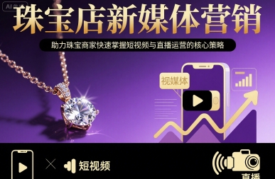 珠宝店新媒体营销，助力珠宝商家快速掌握短视频与直播运营的核心策略-萝卜兔资源站