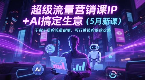 超级流量营销课IP+AI搞定生意（5月新课）干货十足的流量指南，可行性强的提效攻略-萝卜兔资源站