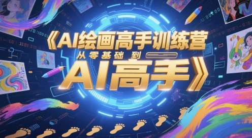 AI绘画高手训练营，从零基础到AI高手-萝卜兔资源站