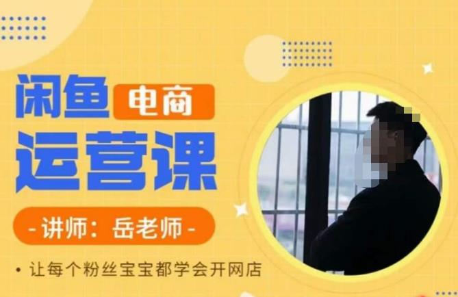 岳老师·闲鱼电商运营课，让每个粉丝宝宝都学会开网店-萝卜兔资源站