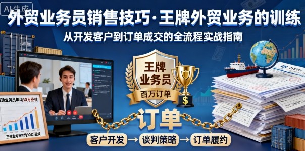 外贸业务员销售技巧，王牌外贸业务的训练-萝卜兔资源站