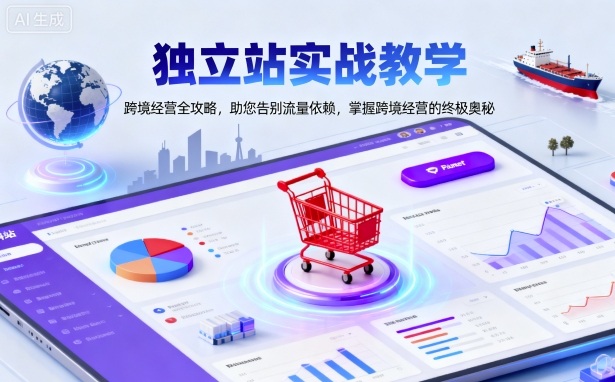 独立站实战教学，跨境经营全攻略，助您告别流量依赖，掌握跨境经营的终极奥-萝卜兔资源站