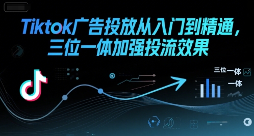 Tiktok广告投放从入门到精通，三位一体加强投流效果-萝卜兔资源站
