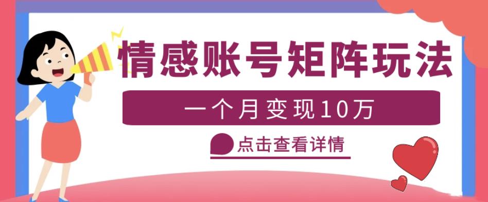 云天情感账号矩阵项目，简单操作，月入10万+可放大（教程+素材）-萝卜兔资源站