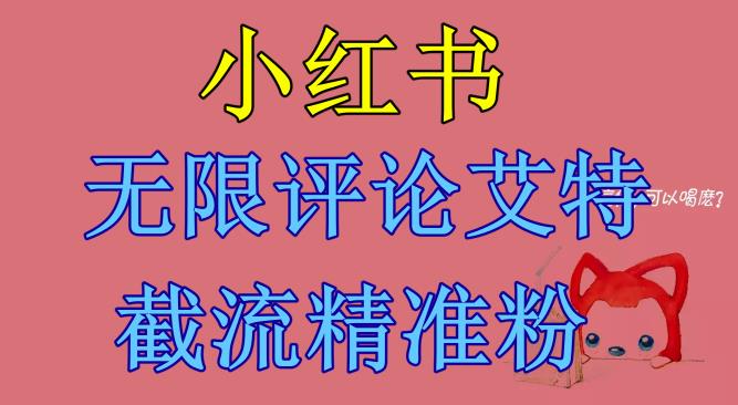小红书无限评论艾特截流精准粉（软件+教程）-萝卜兔资源站