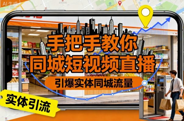 手把手教你同城短视频直播，引爆实体同城流量-萝卜兔资源站