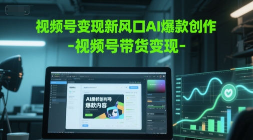 视频号变现新风口AI爆款创作-视频号带货变现-萝卜兔资源站