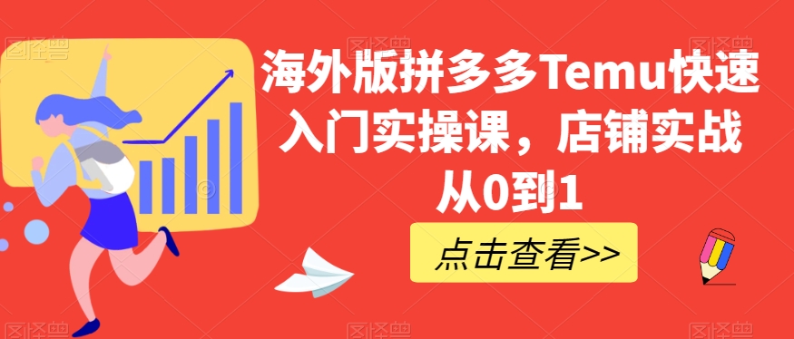 海外版拼多多Temu快速入门实操课，店铺实战从0到1-萝卜兔资源站