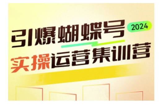 引爆蝴蝶号实操运营，助力你深度掌握蝴蝶号运营，实现高效实操，开启流量变现之路-萝卜兔资源站