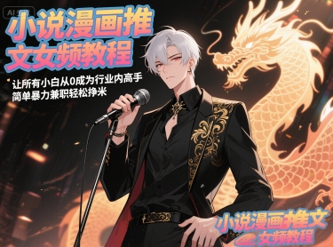 小说漫画推文女频教程，让所有小白从0成为行业内高手，简单暴力兼职轻松挣米-萝卜兔资源站